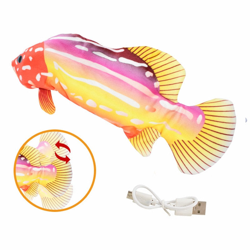 USB Electric Charging Simulation Fish Interactive Cat Toys