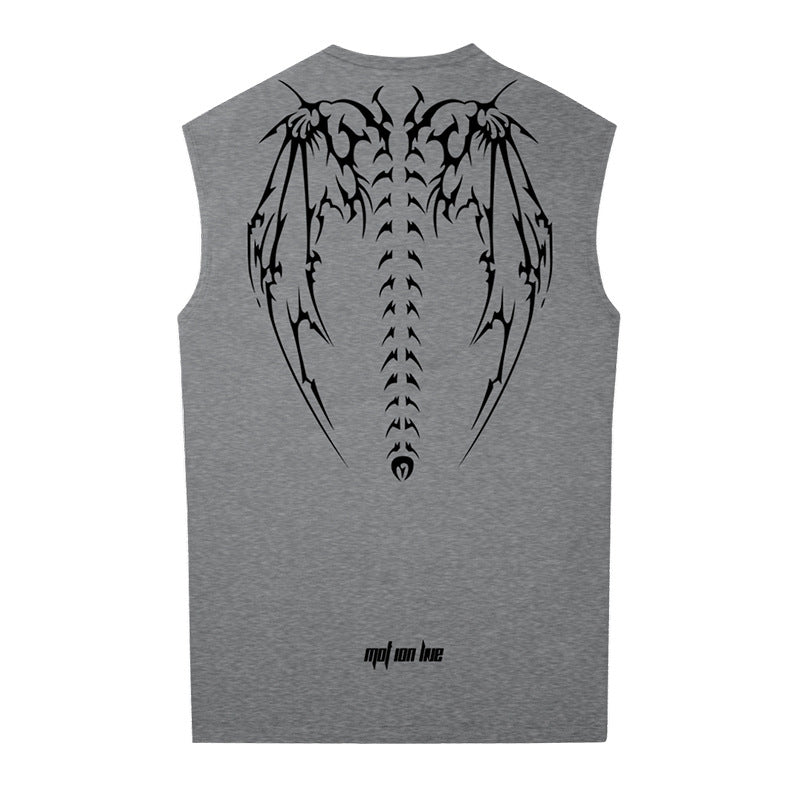 Sleeveless Loose Sports Shirt