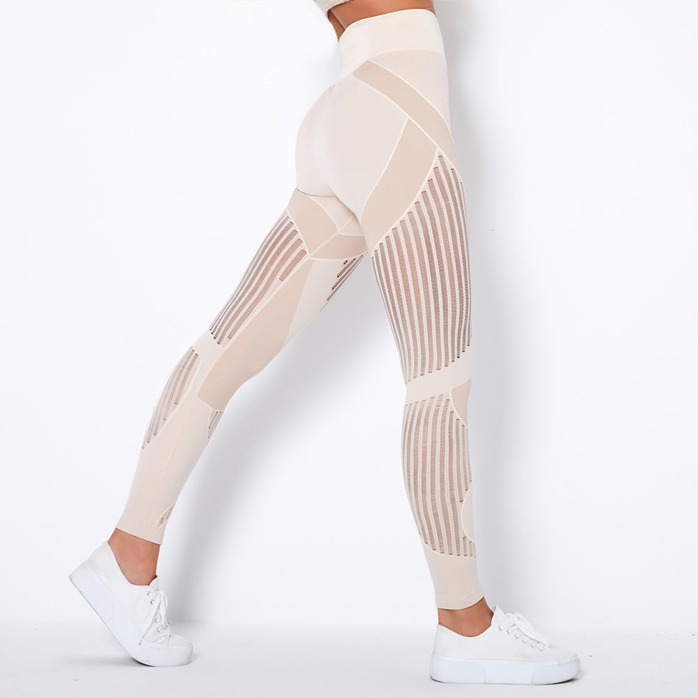 Seamless Fitness Hollow High Waist Leggings