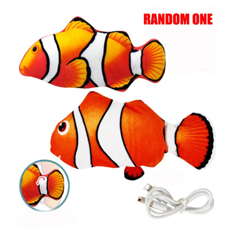 USB Electric Charging Simulation Fish Interactive Cat Toys