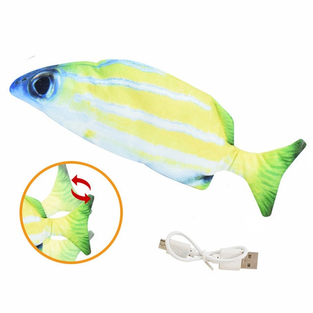 USB Electric Charging Simulation Fish Interactive Cat Toys