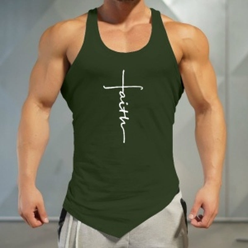 Gym Tank Casual Slim Graphic Shirt