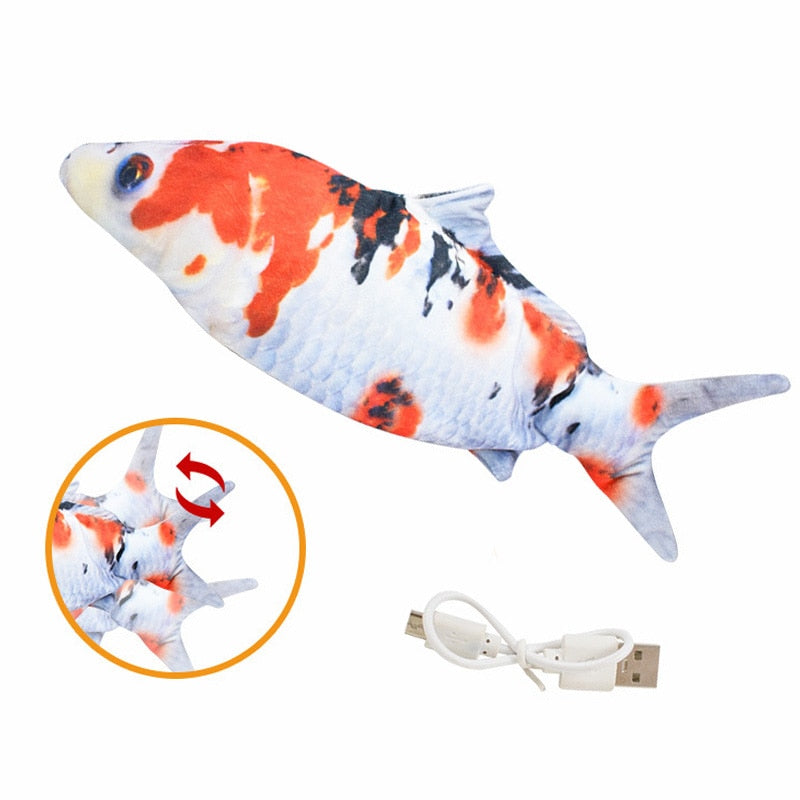 USB Electric Charging Simulation Fish Interactive Cat Toys