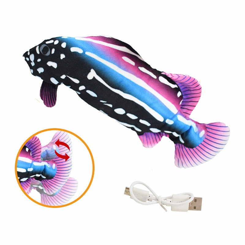 USB Electric Charging Simulation Fish Interactive Cat Toys