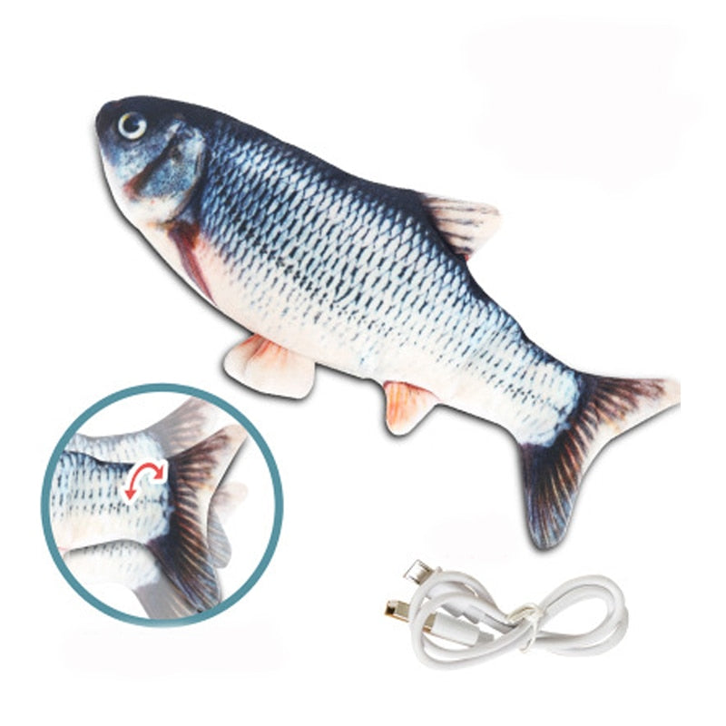 USB Electric Charging Simulation Fish Interactive Cat Toys