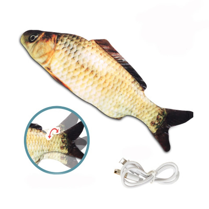 USB Electric Charging Simulation Fish Interactive Cat Toys