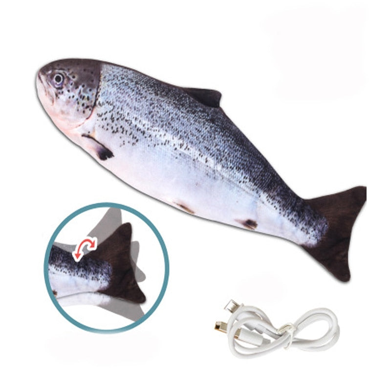 USB Electric Charging Simulation Fish Interactive Cat Toys