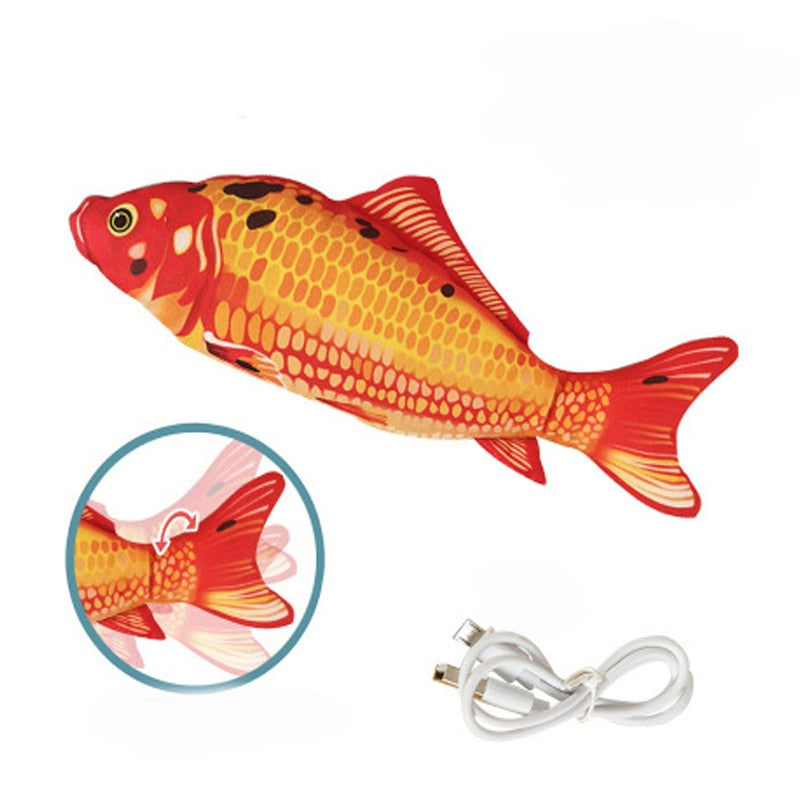 USB Electric Charging Simulation Fish Interactive Cat Toys