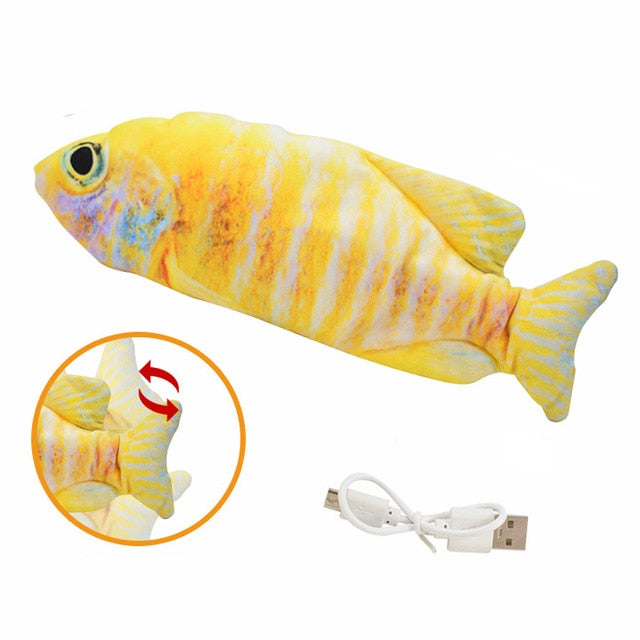 USB Electric Charging Simulation Fish Interactive Cat Toys