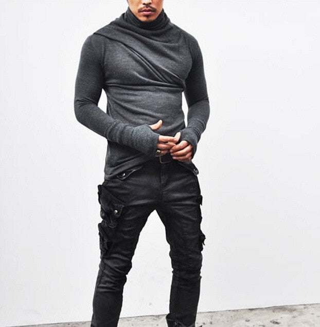 Streetwear Moletom Male Slim Fit Long Sleeve T-Shirt