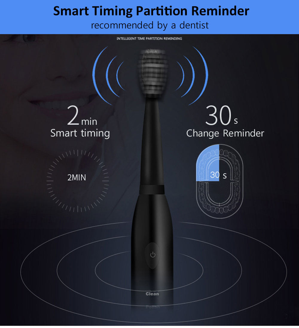 Powerful Ultrasonic Sonic Electric Toothbrush USB Charge Rechargeable