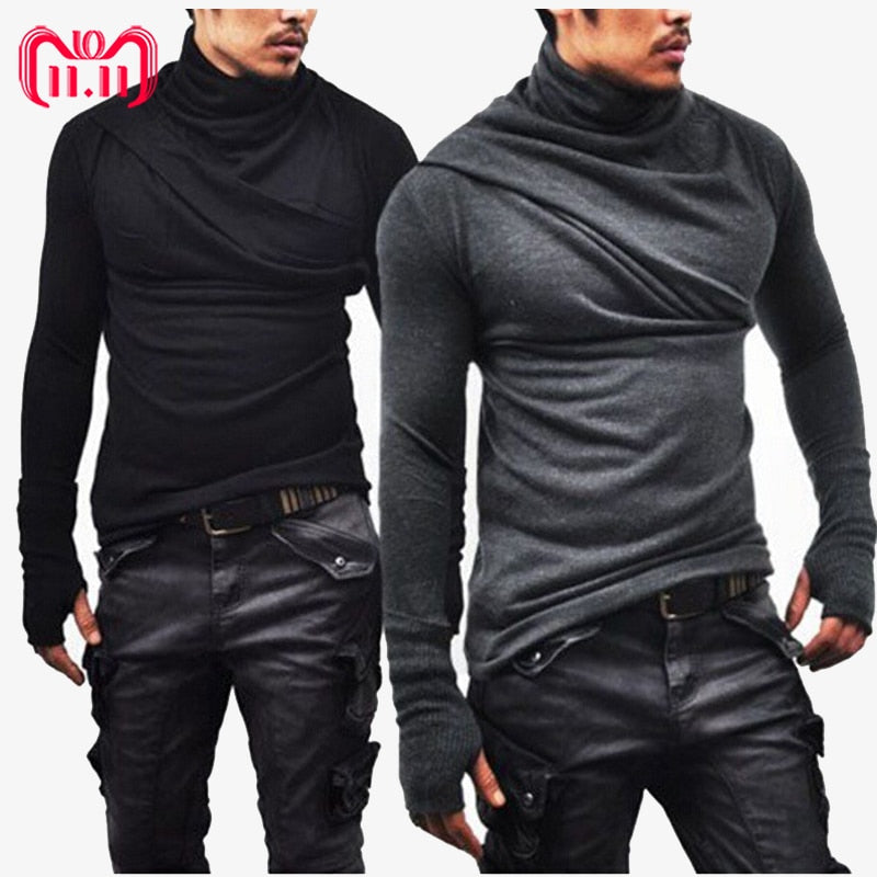 Streetwear Moletom Male Slim Fit Long Sleeve T-Shirt