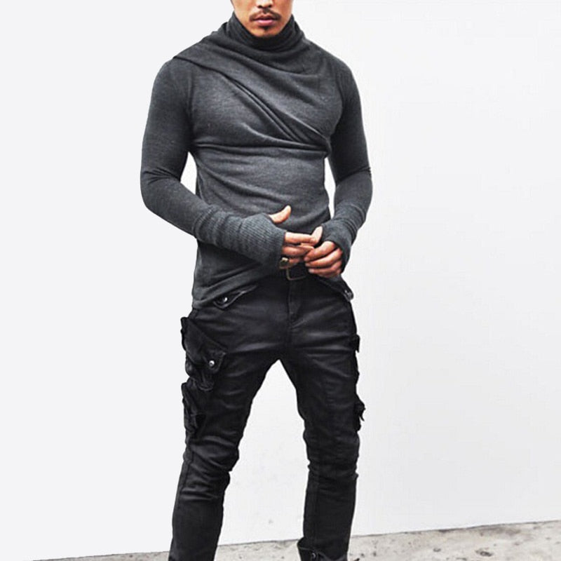 Streetwear Moletom Male Slim Fit Long Sleeve T-Shirt