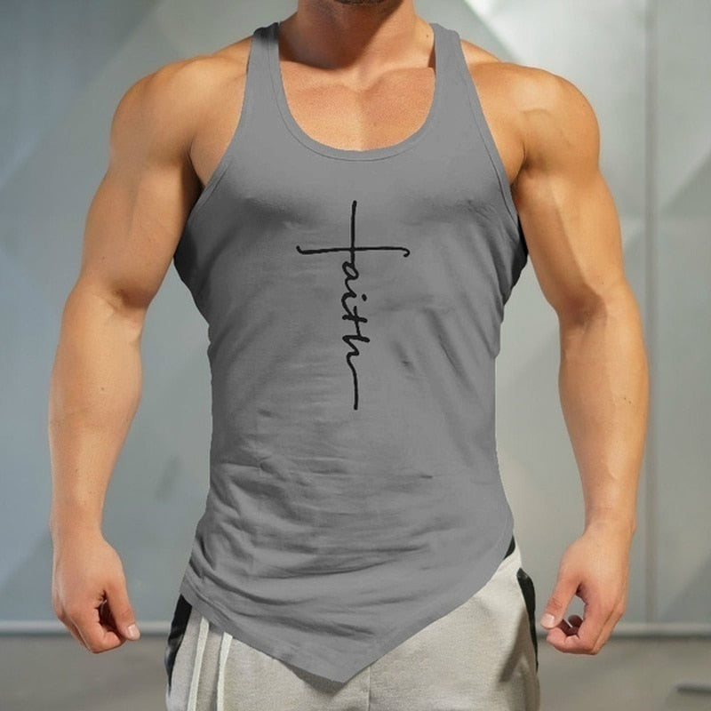 Gym Tank Casual Slim Graphic Shirt
