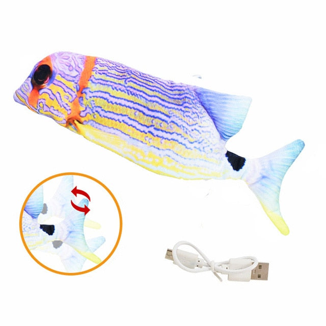 USB Electric Charging Simulation Fish Interactive Cat Toys