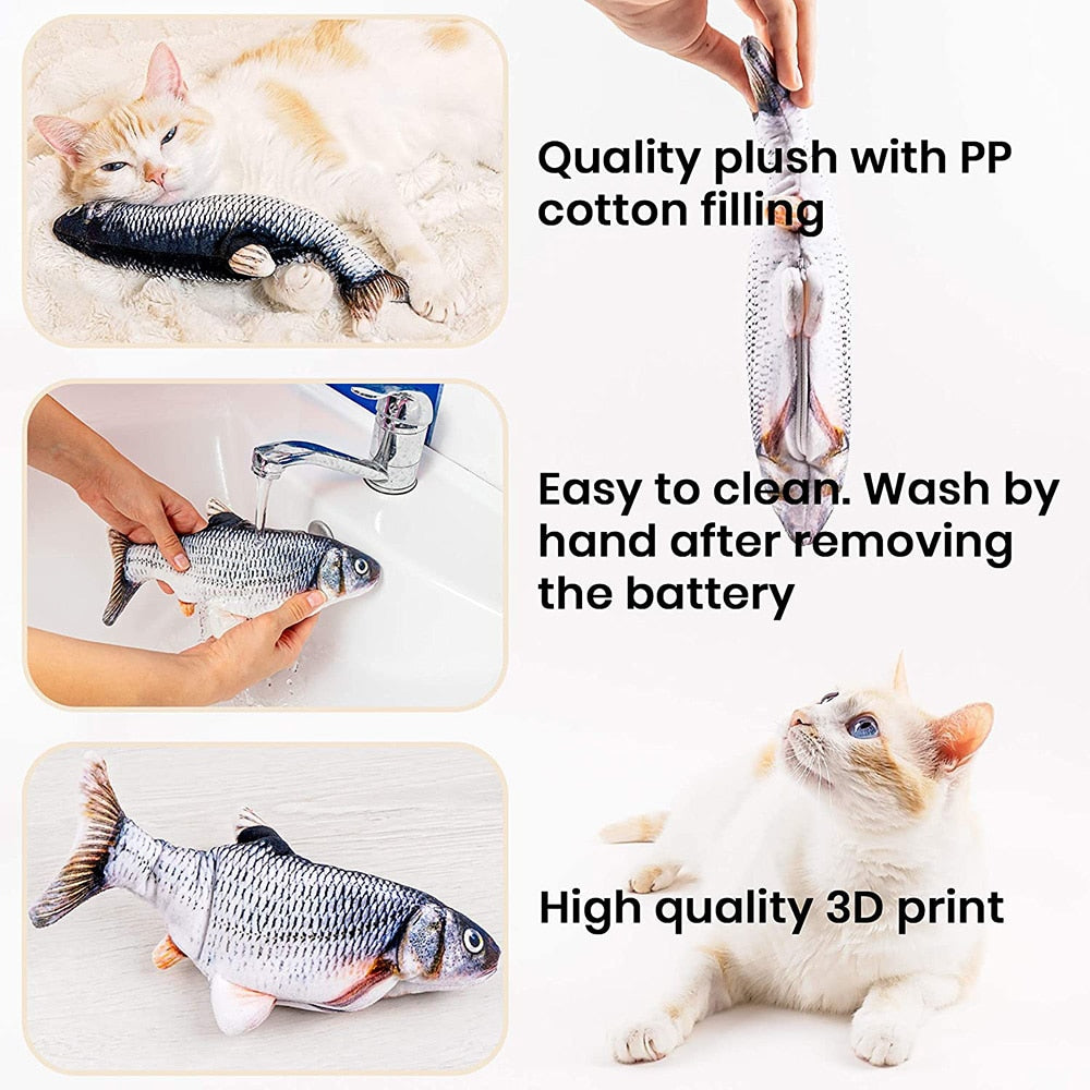 USB Electric Charging Simulation Fish Interactive Cat Toys