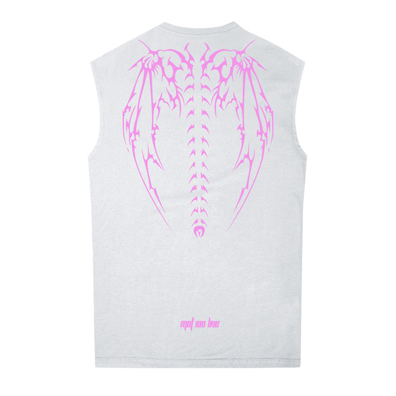 Sleeveless Loose Sports Shirt