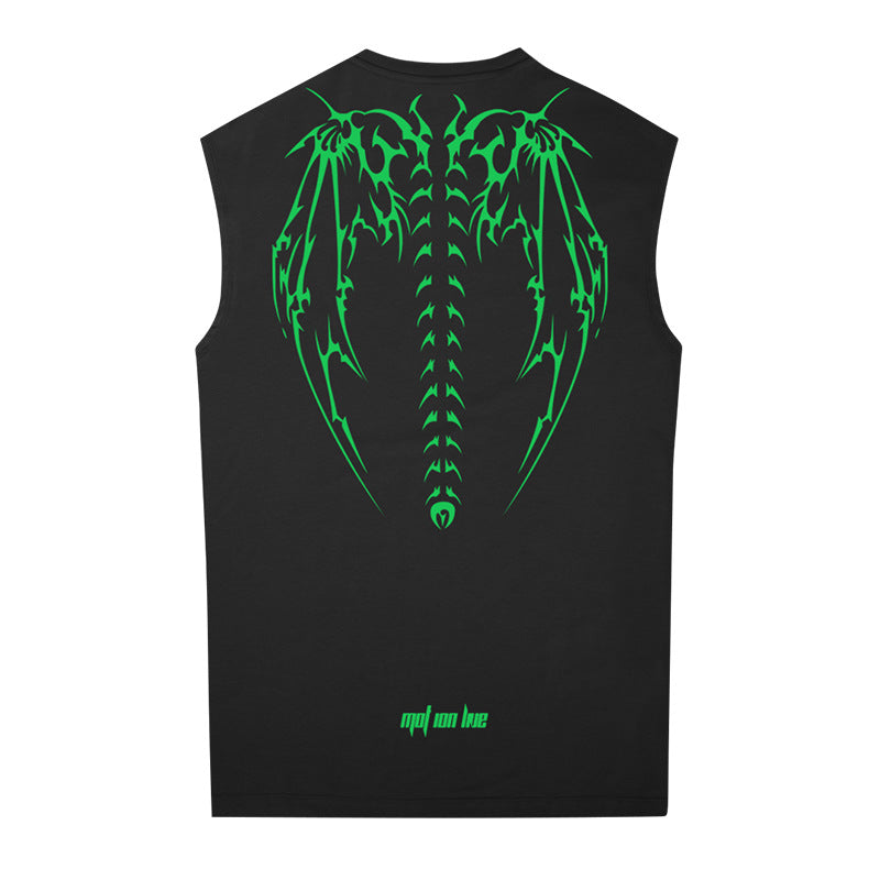 Sleeveless Loose Sports Shirt