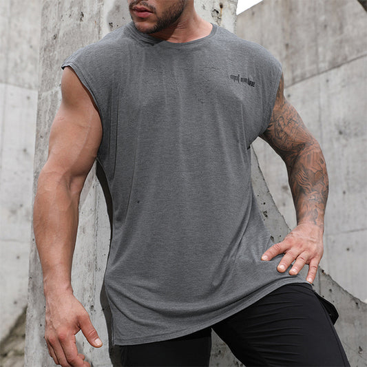Sleeveless Loose Sports Shirt