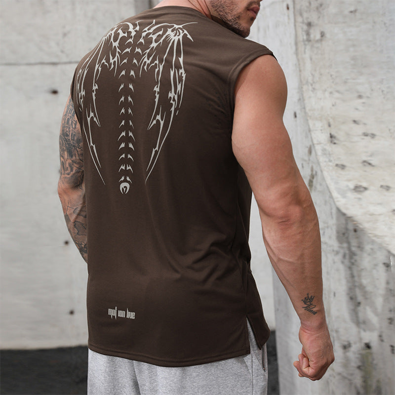 Sleeveless Loose Sports Shirt