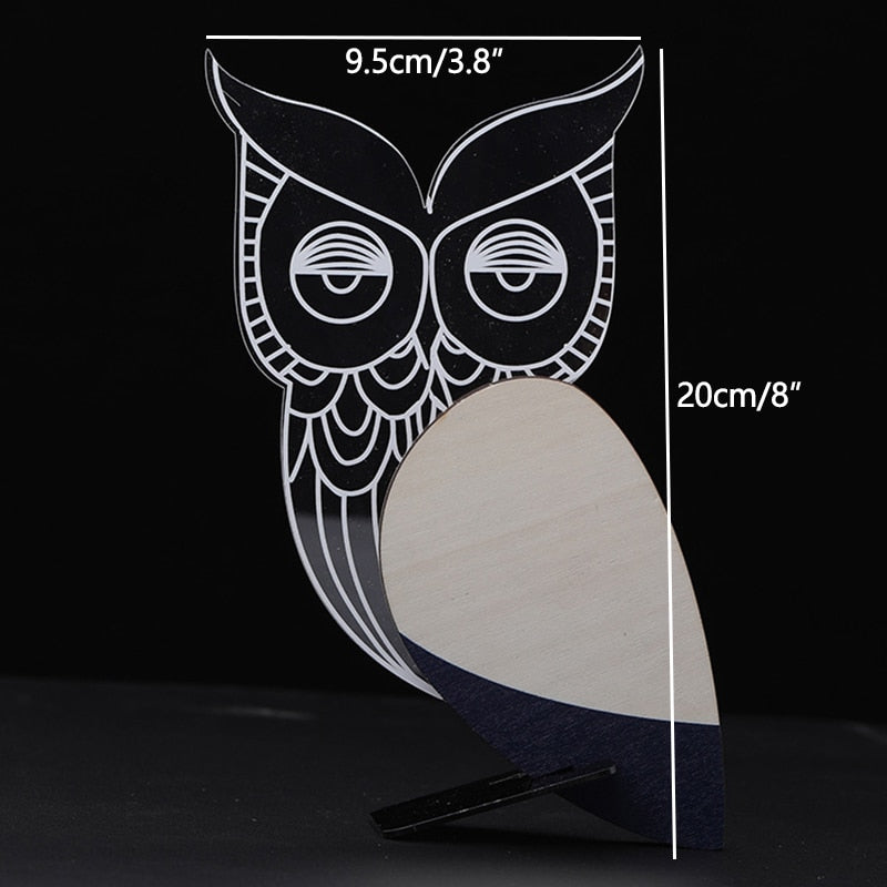 Animals LED Night Light Wood USB Lights Decorate