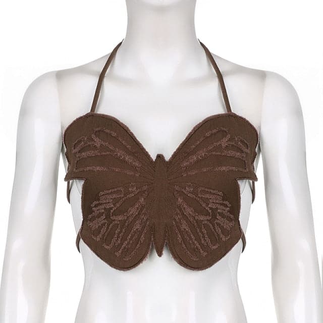 Iconic Butterfly Shaped Denim Top