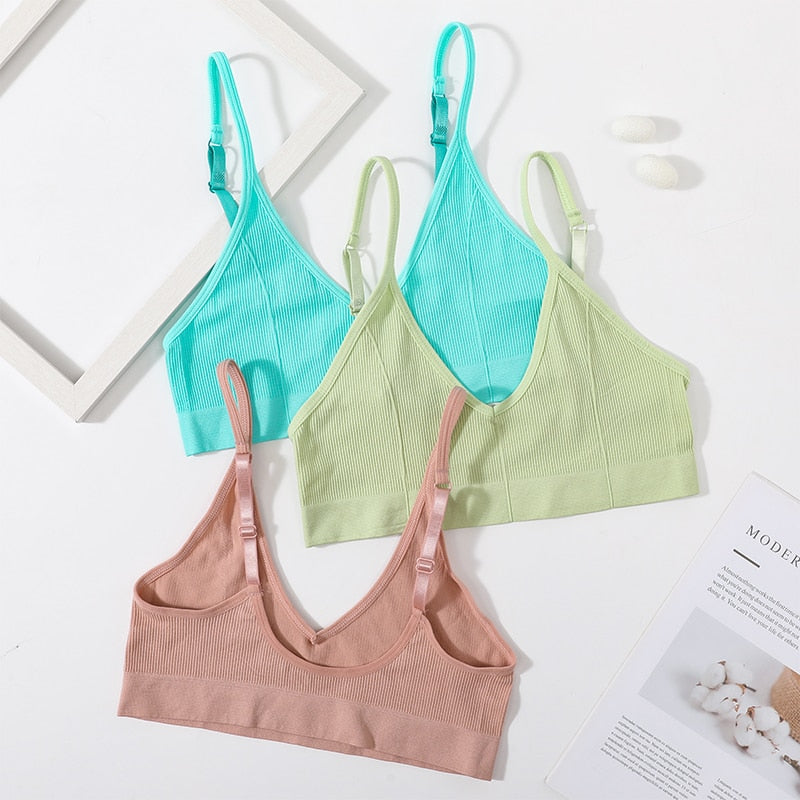 Seamless Solid Low Back Bralette