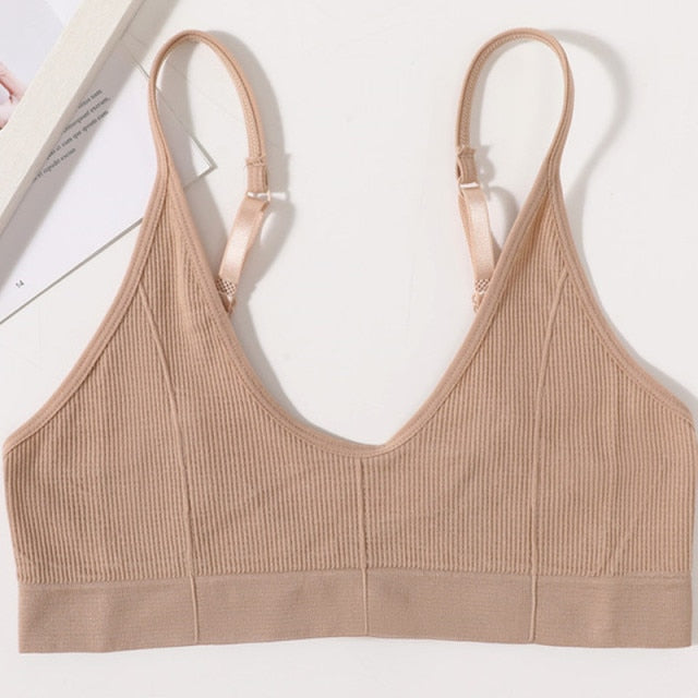 Seamless Solid Low Back Bralette