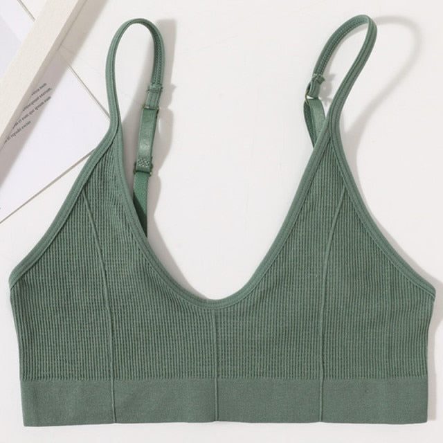 Seamless Solid Low Back Bralette