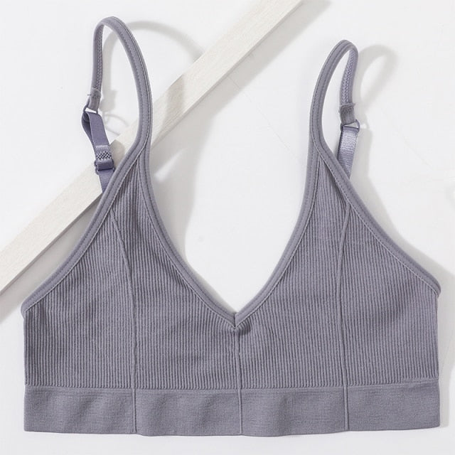 Seamless Solid Low Back Bralette