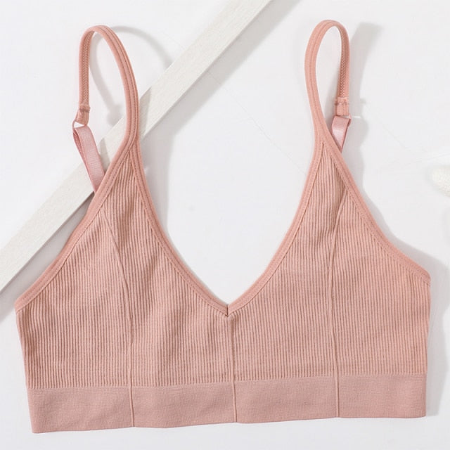 Seamless Solid Low Back Bralette
