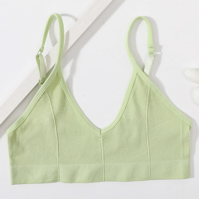 Seamless Solid Low Back Bralette