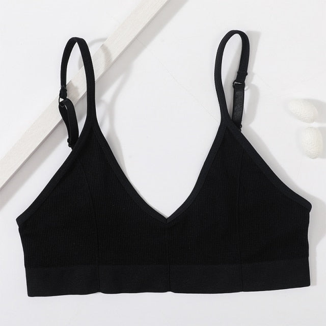 Seamless Solid Low Back Bralette